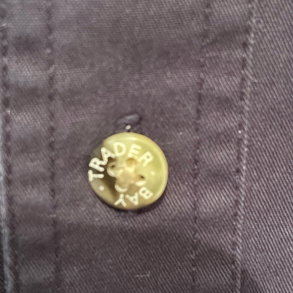 Trader Bay Button Down Long Sleeve Shirt Men’s Size M 44” Navy Blue - Picture 7 of 8